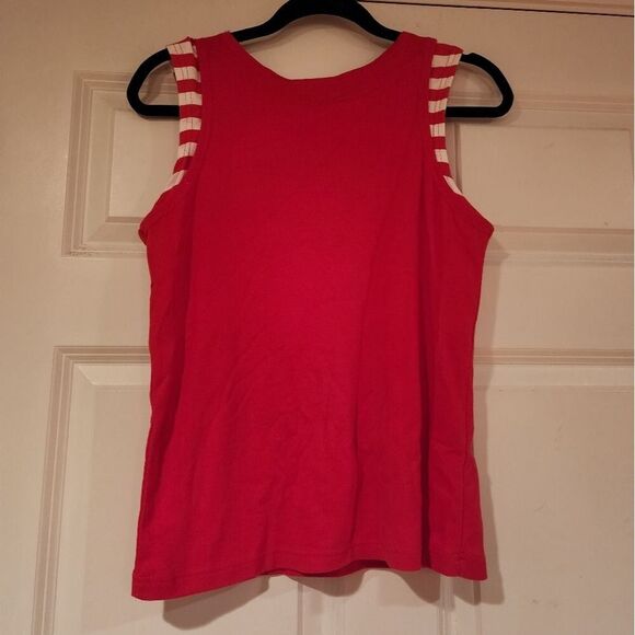 Onque Casuals pink and white layered tank S - Picture 4 of 4